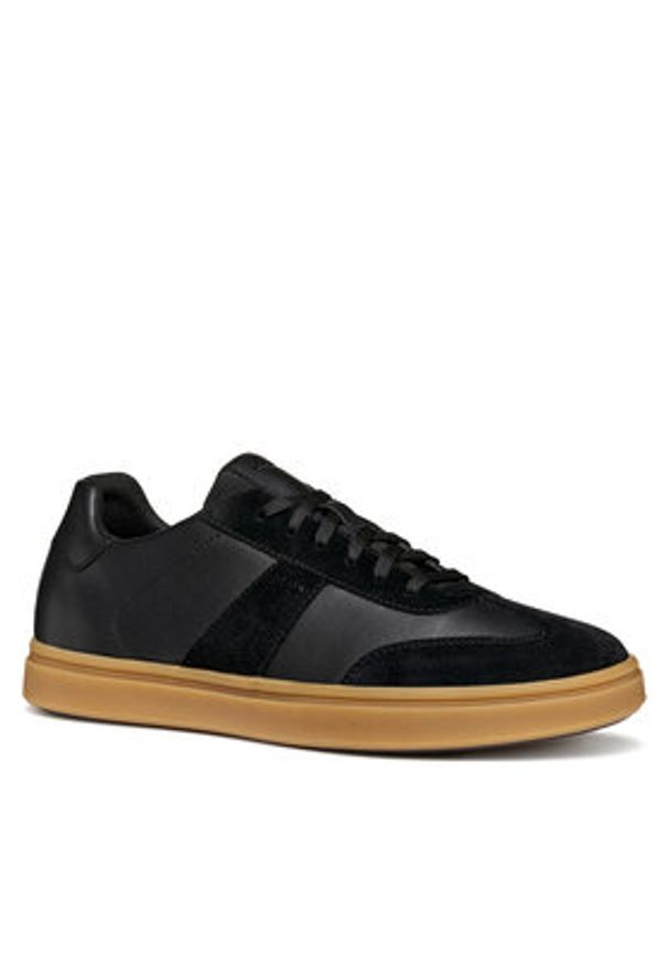 Geox Sneakersy U Baltmoore U56LDF 09B22 C9999 Czarny. Kolor: czarny. Materiał: skóra