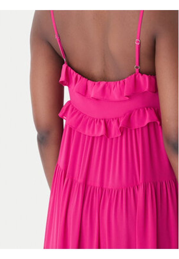 MICHAEL Michael Kors Sukienka letnia MS683E37R3 Różowy Relaxed Fit. Kolor: różowy. Materiał: syntetyk. Sezon: lato