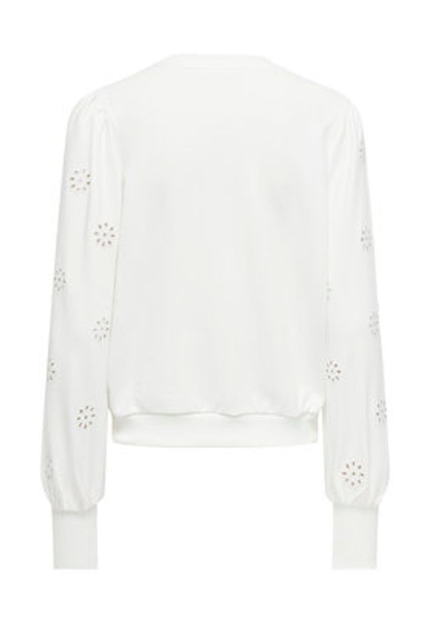 only - ONLY Bluza Femme 15315687 Biały Regular Fit. Kolor: biały. Materiał: bawełna, syntetyk