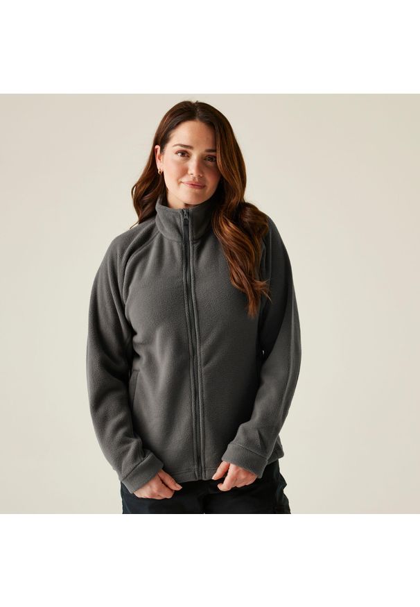 Regatta - Polar roboczy damski Thor. Kolor: szary. Materiał: polar. Sezon: zima. Sport: turystyka piesza