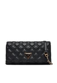 Guess Torebka Giully II Mini HWQG96 73750 Czarny. Kolor: czarny. Materiał: skórzane
