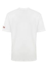 Hunter T-Shirt Abele UNISEX HARU0007251 Biały Regular Fit. Kolor: biały. Materiał: bawełna #6