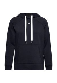 Under Armour - Damska Bluza Z Kapturem Rival Fleece Hoodie. Typ kołnierza: kaptur. Kolor: czarny