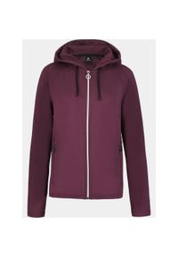 LUHTA - Hoodie Damska Luhta Hirsiniemi. Typ kołnierza: kaptur. Kolor: fioletowy. Wzór: haft, aplikacja