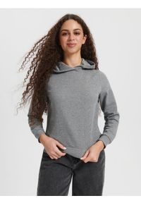 Sinsay - Bluza z kapturem - szary. Typ kołnierza: kaptur. Kolor: szary. Materiał: bawełna, dresówka