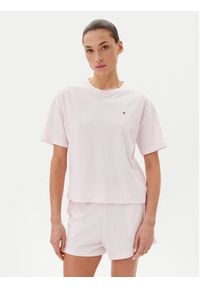 TOMMY HILFIGER - Tommy Hilfiger Piżama UW0UW05912 Różowy Regular Fit. Kolor: różowy. Materiał: bawełna #4