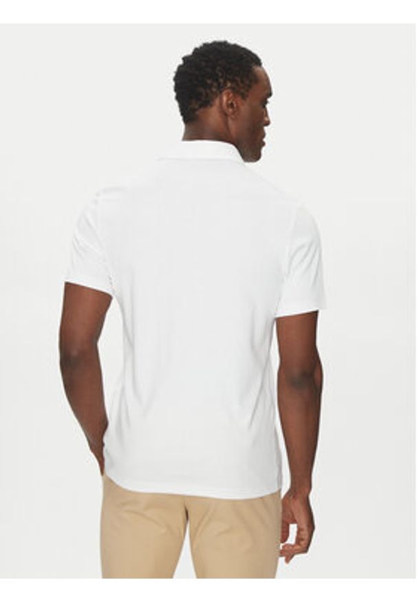 Michael Kors Polo CB95FGVC93 Biały Regular Fit. Typ kołnierza: polo. Kolor: biały. Materiał: bawełna