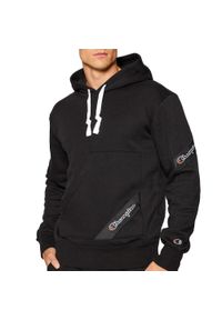 Bluzy sportowa męska Champion Asymmetric Pocket Hoodie. Typ kołnierza: kaptur. Kolor: czarny