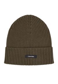 Calvin Klein Czapka Classic K50K512362 Zielony. Kolor: zielony. Materiał: materiał, bawełna