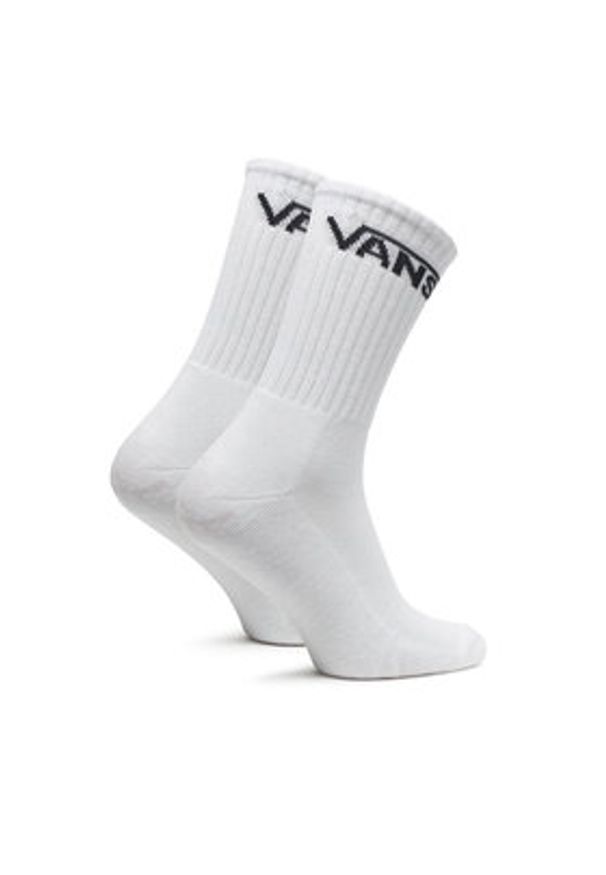 Vans Zestaw 3 par wysokich skarpet męskich Classic Crew VN000F0X Biały. Kolor: biały. Materiał: materiał, bawełna