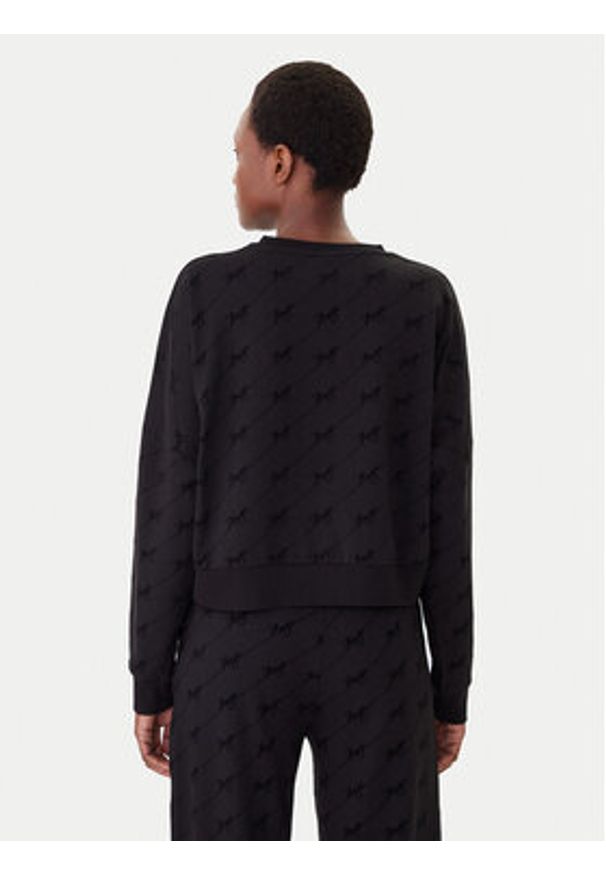 Hugo - HUGO Bluza Lokky 50545210 Czarny Relaxed Fit. Kolor: czarny. Materiał: bawełna