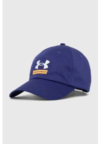 Under Armour czapka z daszkiem Branded kolor granatowy z aplikacją. Kolor: niebieski. Materiał: tkanina. Wzór: aplikacja #1