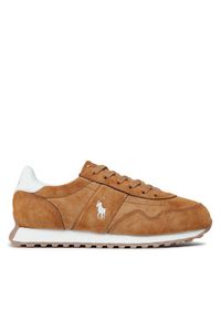 Polo Ralph Lauren Sneakersy RF104307 Brązowy. Kolor: brązowy. Materiał: skóra