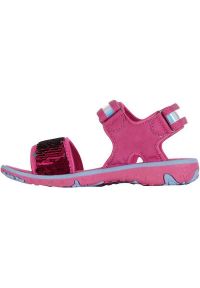 Sandały Kappa Seaqueen K Footwear Jr 260767K 2260 niebieskie różowe. Okazja: na co dzień. Zapięcie: rzepy. Kolor: niebieski, różowy, wielokolorowy. Materiał: materiał, syntetyk. Wzór: paski. Styl: casual #5