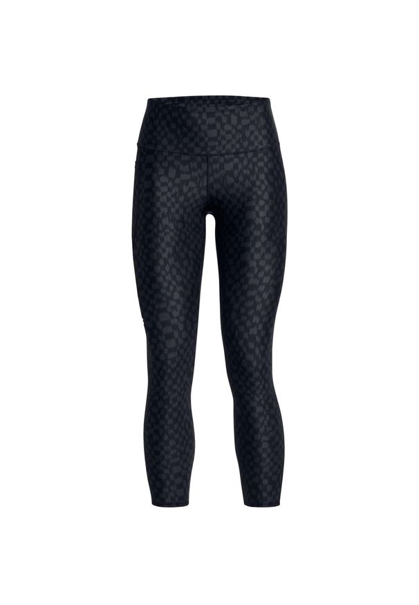 Legginsy Under Armour Ua Hg Armour Prt 7/8 Damskie. Kolor: czarny. Materiał: elastan, poliester. Sport: fitness