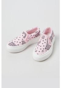OVS tenisówki dziecięce kolor różowy. Nosek buta: okrągły. Kolor: różowy. Materiał: guma. Obcas: na platformie