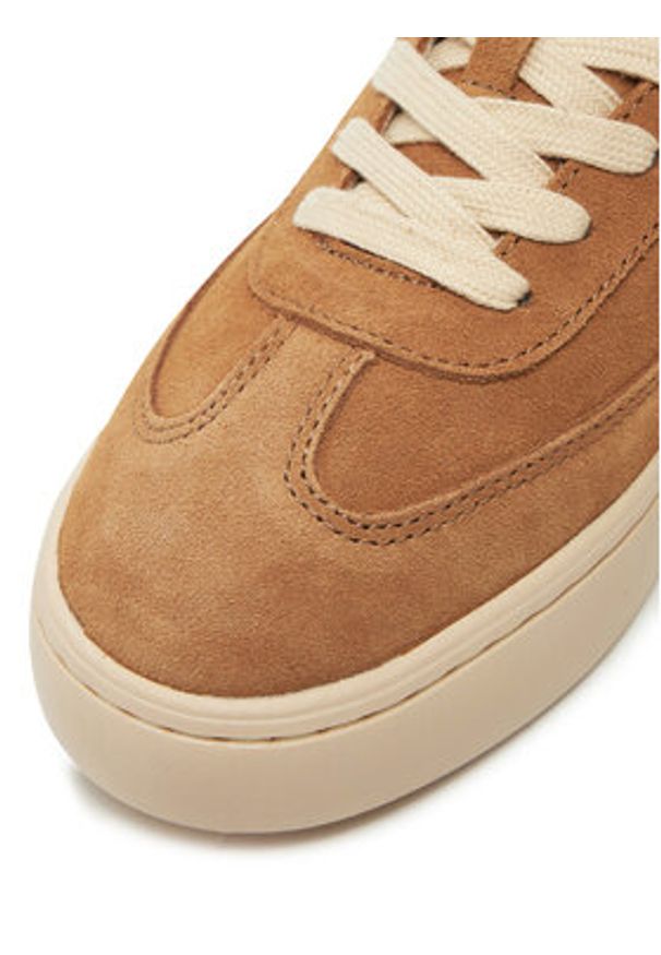 Calvin Klein Jeans Sneakersy Classic Cupsole Laceup Wt Wm YW0YW01833 Brązowy. Kolor: brązowy. Materiał: zamsz, skóra