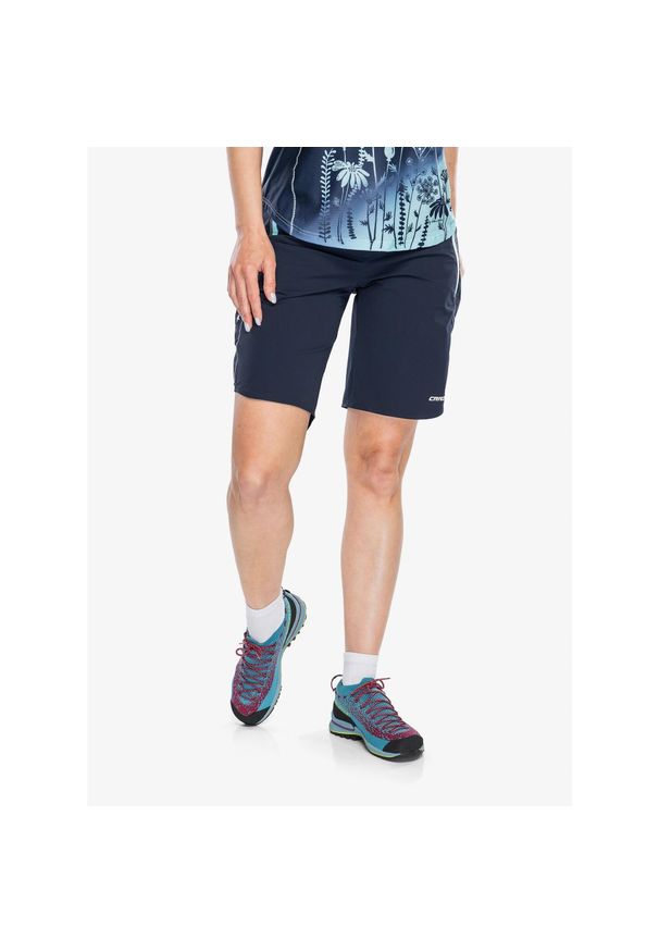 CRAZY - Spodenki turystyczne damskie Crazy Short Alpinstar. Kolor: niebieski. Sport: turystyka piesza