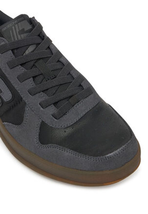 skechers - Skechers Sneakersy New Wave Cup-Calven 210961/BKGY Czarny. Kolor: czarny. Materiał: skóra