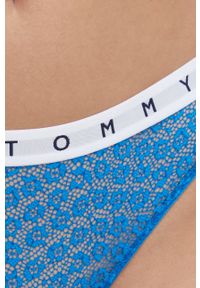 TOMMY HILFIGER - Tommy Hilfiger stringi (3-pack) z koronki. Materiał: koronka. Wzór: koronka #9