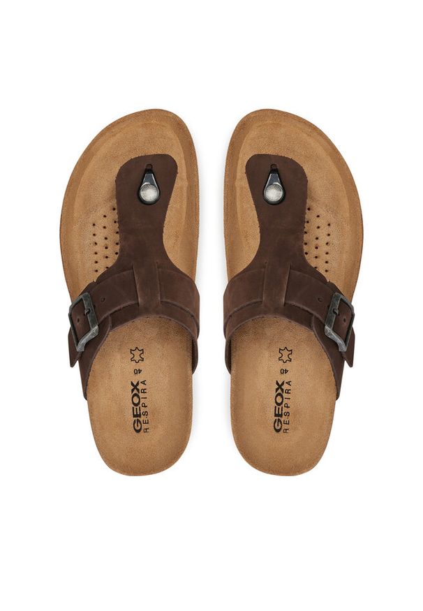 Japonki Geox. Kolor: brązowy