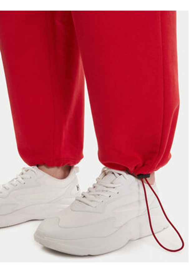 Hugo - HUGO Spodnie dresowe Norata_B 50542564 Czerwony Baggy Fit. Kolor: czerwony. Materiał: bawełna