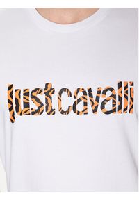 Just Cavalli T-Shirt 74OBHG02 Biały Regular Fit. Kolor: biały. Materiał: bawełna #5