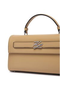 Karl Lagerfeld - KARL LAGERFELD Torebka B3W30310 Beżowy. Kolor: beżowy. Materiał: skórzane #6