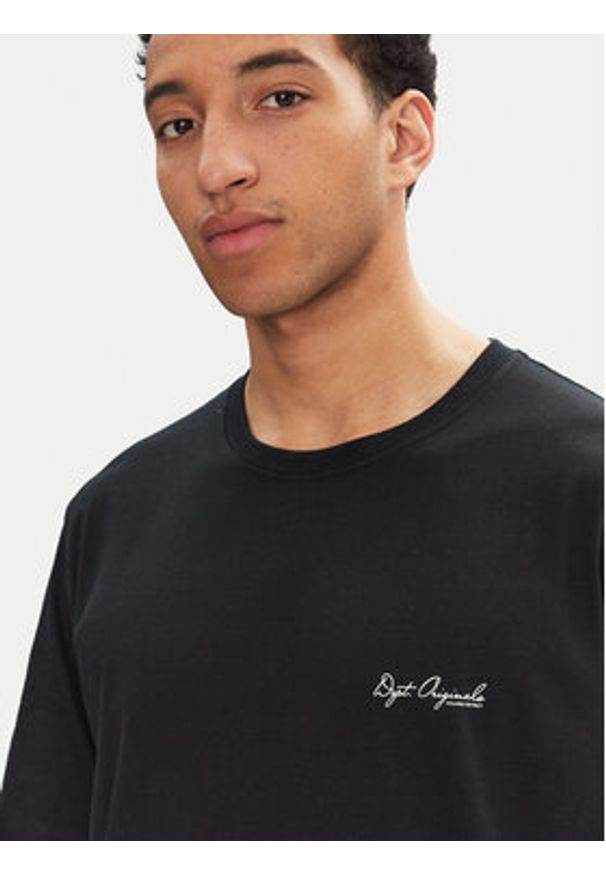 Jack & Jones T-Shirt Islington 12273015 Czarny Loose Fit. Kolor: czarny. Materiał: bawełna