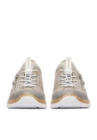 Rieker Półbuty N42K6-40 Szary. Kolor: szary. Materiał: materiał #4