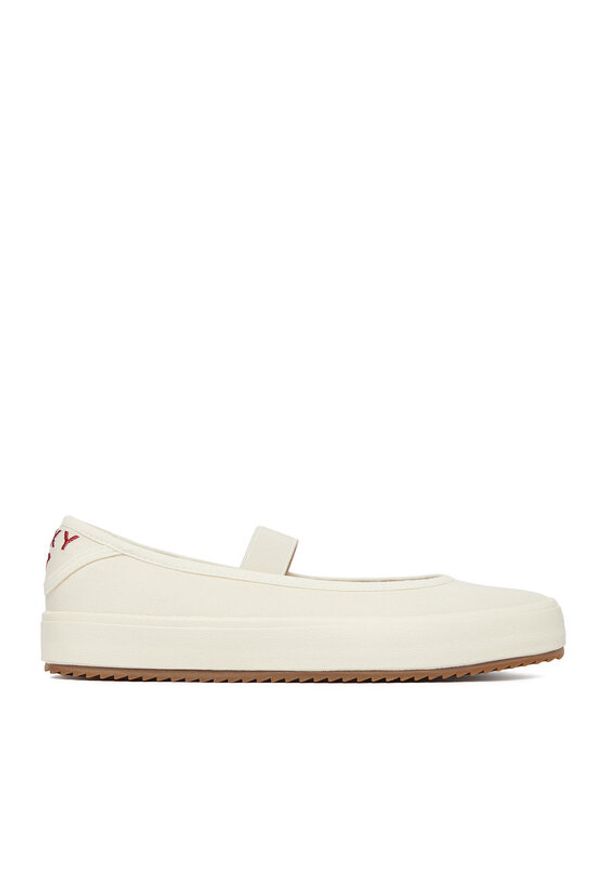 Roxy Tenisówki CWBEOB-HRY25626-1 Écru. Materiał: materiał