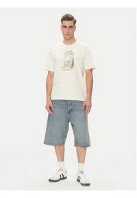 Jack & Jones - Jack&Jones T-Shirt Hydra 12277248 Beżowy Relaxed Fit. Kolor: beżowy. Materiał: bawełna #4