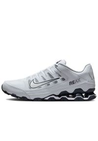 Buty męskie Nike Reax 8 TR Mesh 621716-108 - białe. Zapięcie: sznurówki. Kolor: biały. Materiał: mesh. Szerokość cholewki: normalna. Sport: fitness