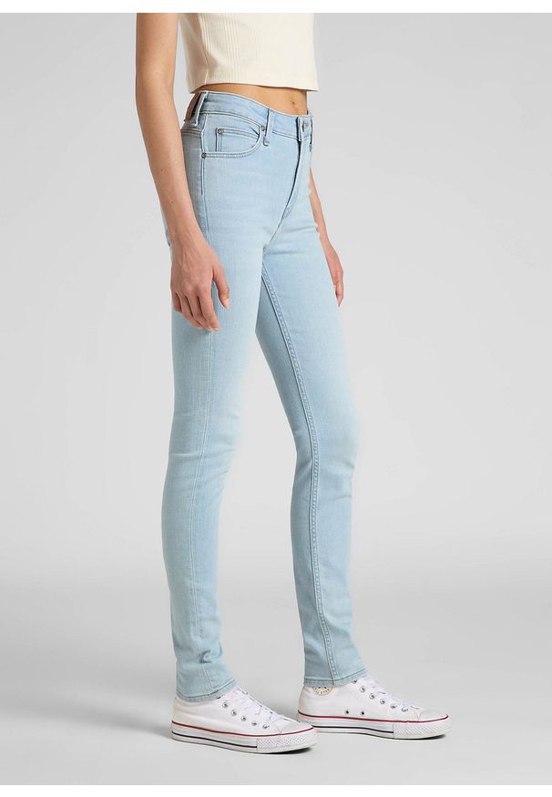 Lee - LEE SCARLETT HIGH DAMSKIE SPODNIE JEANSOWE JOANNA LIGHT L626OPLE 112318861