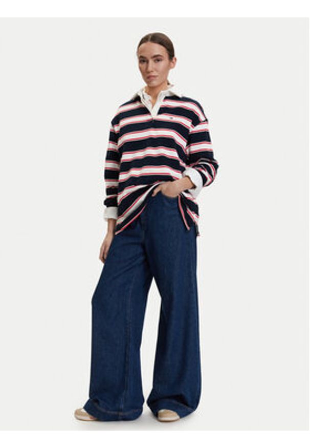 Tommy Jeans Bluza DW0DW22540 Kolorowy Relaxed Fit. Materiał: bawełna. Wzór: kolorowy