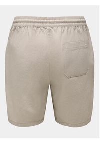 Only & Sons Szorty materiałowe Tel 22027949 Beżowy Regular Fit. Kolor: beżowy. Materiał: bawełna #4