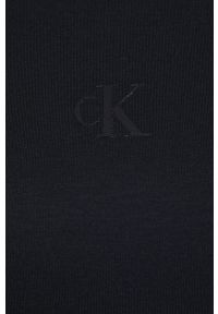 Calvin Klein Jeans Sukienka kolor czarny mini rozkloszowana. Kolor: czarny. Materiał: włókno. Długość rękawa: długi rękaw. Typ sukienki: rozkloszowane. Długość: mini #3