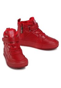 BIG STAR SHOES - Big Star Shoes Sneakersy GG374042 Czerwony. Kolor: czerwony. Materiał: skóra #2