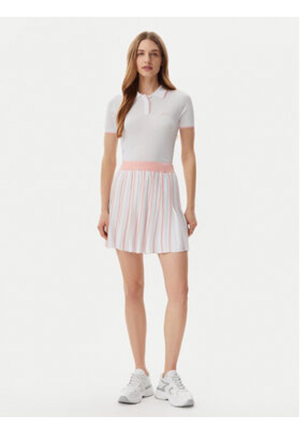 Guess Polo V5GP00Z3D60 Biały Slim Fit. Typ kołnierza: polo. Kolor: biały. Materiał: wiskoza