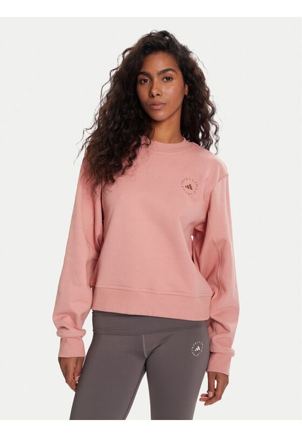 Adidas by Stella McCartney - adidas by Stella McCartney Bluza JX6784 Różowy Regular Fit. Kolor: różowy. Materiał: bawełna