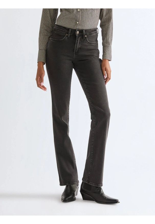Wrangler - DAMSKIE SPODNIE WRANGLER BOOTCUT SULTRY BLACKOUT 112378530
