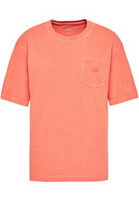 Vans T-Shirt Pocket V VN0A53NS Pomarańczowy Relaxed Fit. Kolor: różowy, pomarańczowy. Materiał: bawełna #3