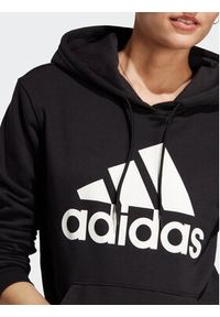Adidas - adidas Bluza Essentials Big Logo IB8813 Czarny Regular Fit. Kolor: czarny. Materiał: bawełna #7