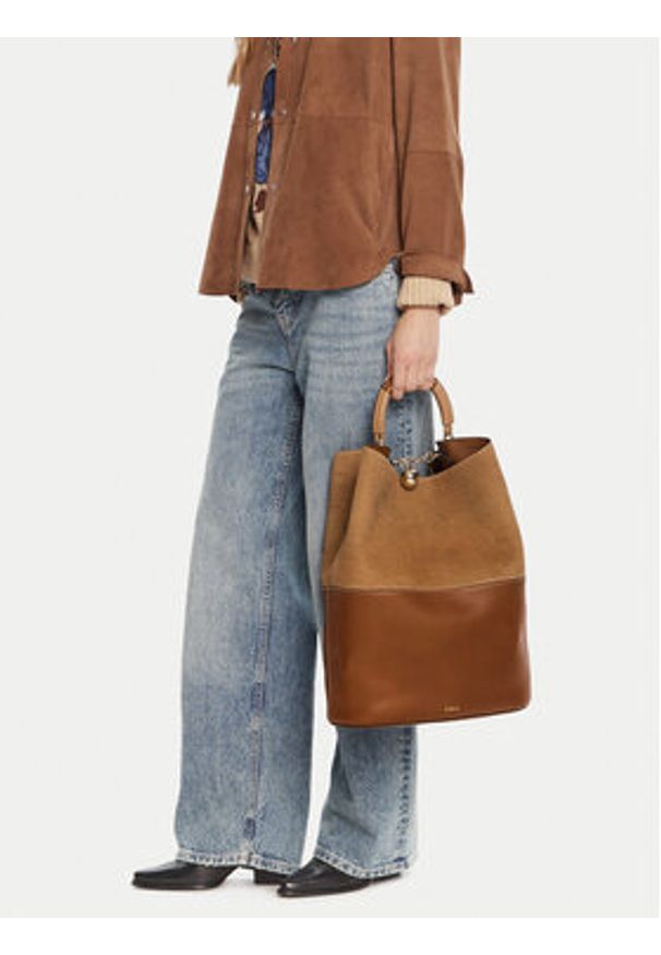 Furla Torebka Sfera M WB01786 BX3924 BG 4085S Brązowy. Kolor: brązowy. Materiał: skórzane