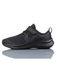 Buty do chodzenia dla dzieci Nike Star Runner 3 Psv. Zapięcie: rzepy. Kolor: czarny. Materiał: guma, syntetyk, tkanina, materiał. Szerokość cholewki: normalna. Sport: turystyka piesza