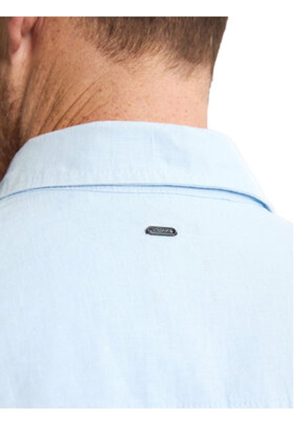 Petrol Industries Koszula M-1050-SIS414 Błękitny Regular Fit. Kolor: niebieski. Materiał: bawełna