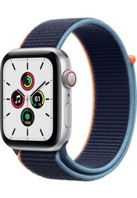 APPLE - Smartwatch Apple Watch SE GPS + Cellular 44mm Silver Alu Navy Niebieski (MYEW2WB/A). Rodzaj zegarka: smartwatch. Kolor: niebieski