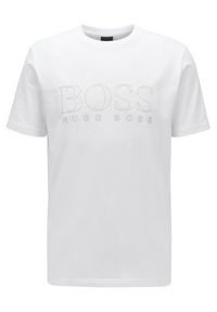 BOSS - Boss T-Shirt 50436295 Biały Regular Fit. Kolor: biały. Materiał: bawełna #4