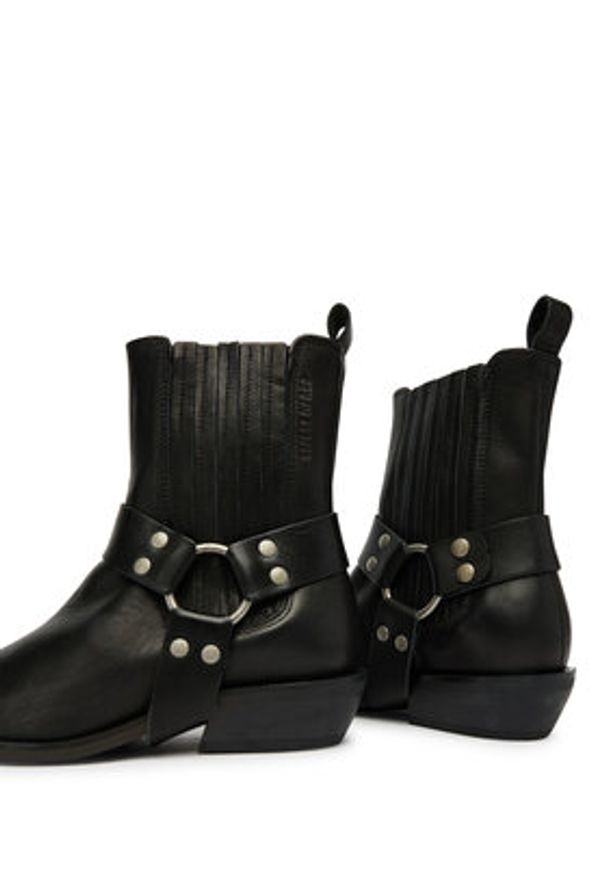 Replay - REPLAY Sztyblety GWN99.000.C0003L Czarny. Kolor: czarny. Materiał: skóra