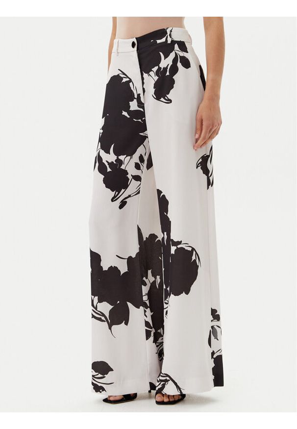 ACCESS FASHION Spodnie materiałowe 53-5047-073 Biały Regular Fit. Kolor: biały. Materiał: syntetyk